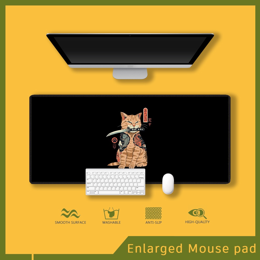 mousepad-samurai-cat-extendido-tapete-de-rato-grande-mouse-pad
