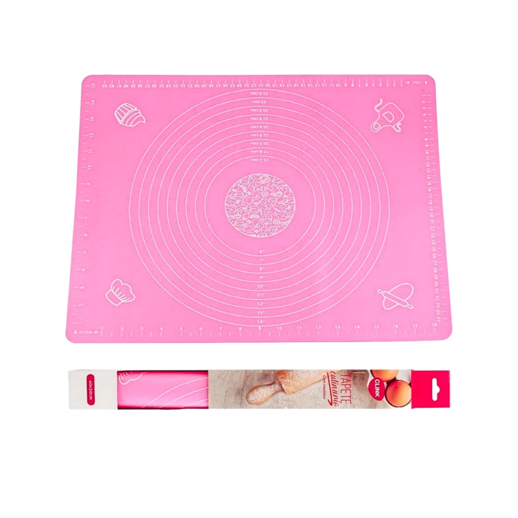 Tapete Culinário De Silicone Antiaderente Com Medidas Clink