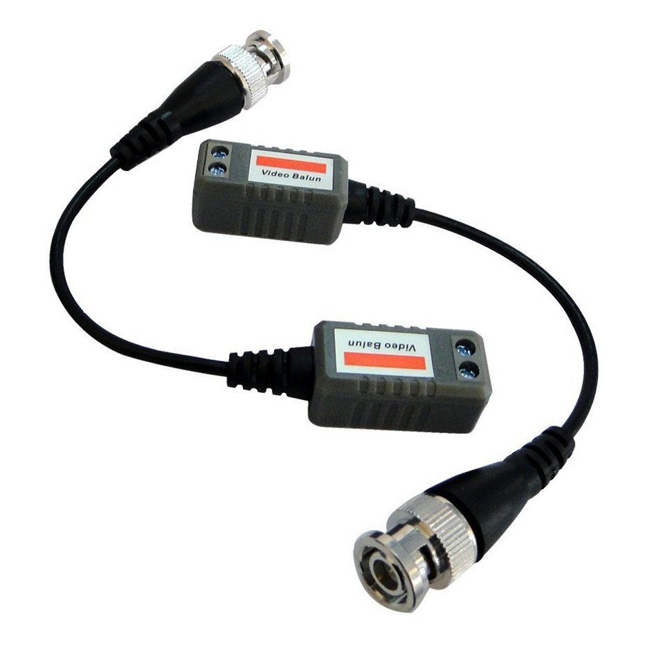 Conversor Par Trançado Video Balun 400mts Cftv Rede Cat5e ( 2 UNIDADES )