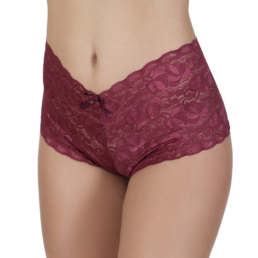 Kit 05 Calcinha Lingerie Shortinho Calesson em Renda com forro de algodão