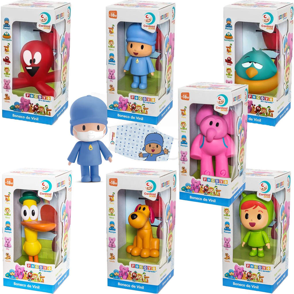 Bonecos De Vinil Pocoyo - Pocoyo Loula Elly Pato Nina Fred Sonequita ...