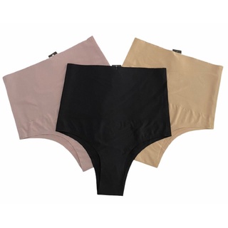 Calcinhas Tangas Sem Costura Cos Alto Cintura Alta 15cm com Reforço de 10cm Hangar Moriah Microfibra Modeladora Top 1 Unidade