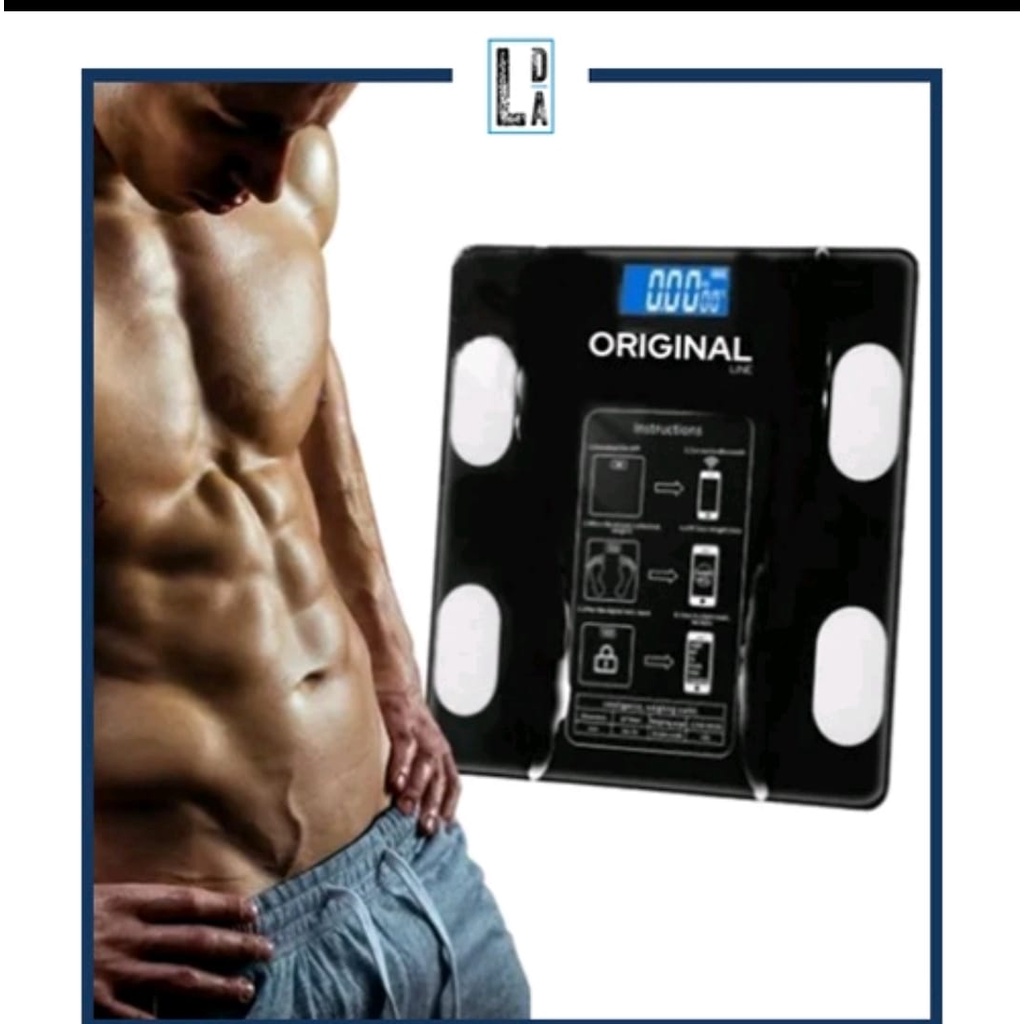 Balança Corporal Digital Bioimpedância App Bluetooth 180 Kg - ( Medir Massa Corporal, IMC )