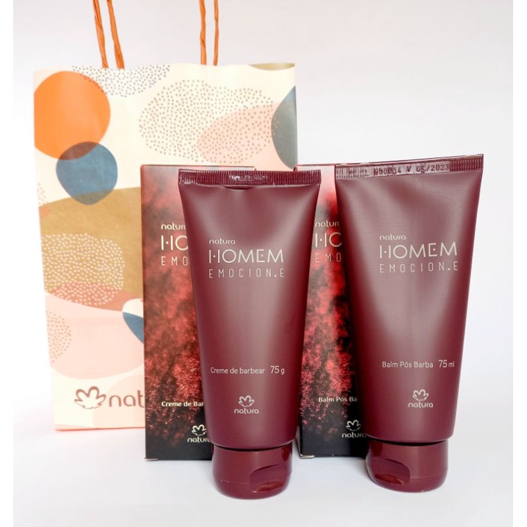 Presente Masculino Kit Barba Natura Homem Emocione | Shopee Brasil