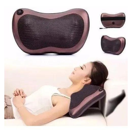 Massageador Shiatsu De Pescoco Lombar Veicular Infravermelho Carro Massager Pillow em Oferta na Shopee