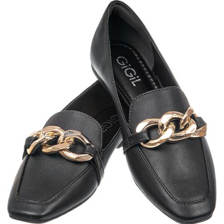 Sapato Social Feminino Bico Quadrado Oxford Scarpin Mocassim
