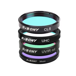Svbony SV156 Pacote de filtros 1.25": UHC + CLS + Lua + UV/IR para astrofotografia