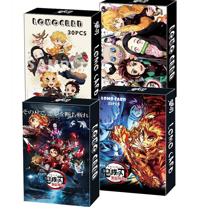 30 Pçs / Caixa Anime Demon Slayer Kimetsu No Yaiba Kamado Tanjirou Nezuko Lomo Card Mini Fãs Postal Presente Fãs Coleção Caçoa O Presente De Aniversário em Oferta na Shopee