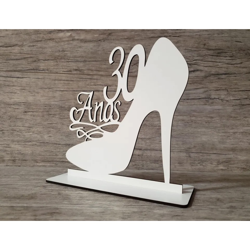 De Repente 30 Topo De Bolo Base Para Vela 30 Anos Salto Scar em Oferta na Shopee