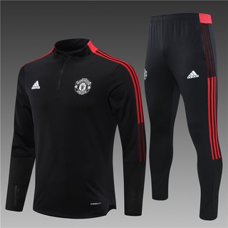 Adulto Manga Longa Fato De Treino De Futebol Uniforme Manchester United ...
