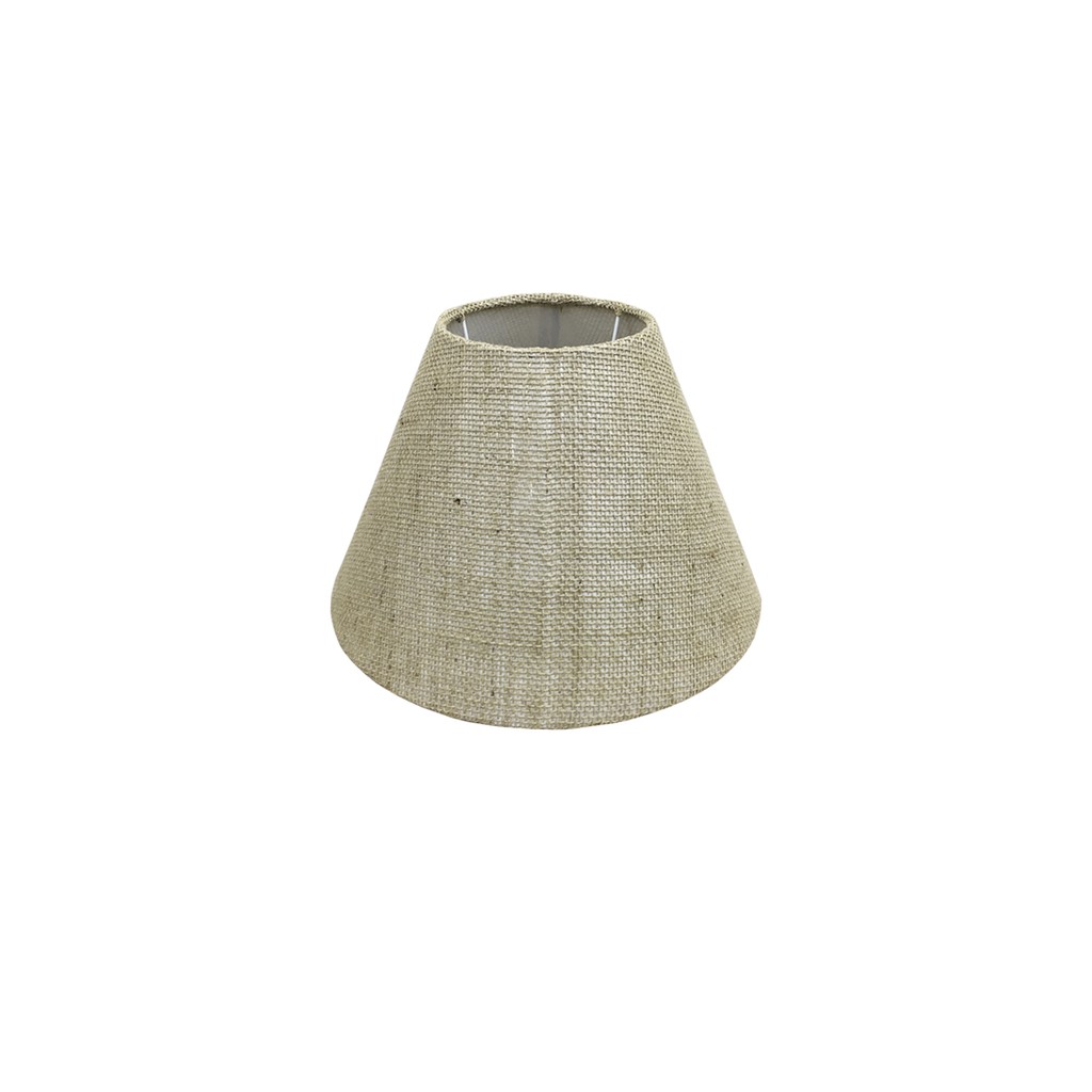 Cúpula Para Abajur Tradicional Com Tecido Juta 15x35x22,5
