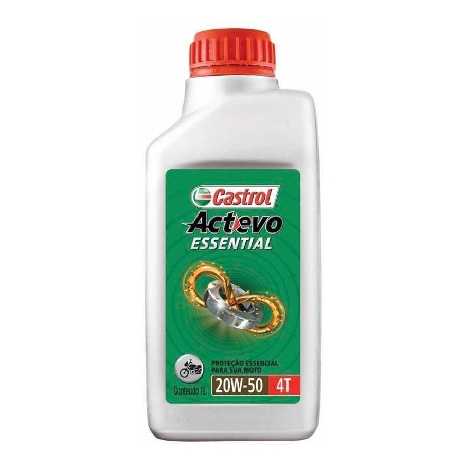 Óleo Moto Castrol Actevo Essential 20w50 Mineral (1 Litro) em Oferta na Shopee