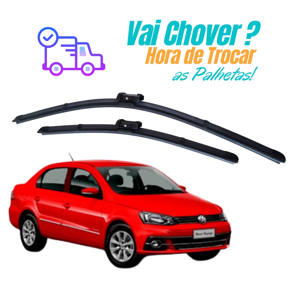 Par Palhetas Limpador Parabrisa Dianteiro Voyage G6 2013 2014 2015 2016 2017 2018 2019 em Oferta na Shopee