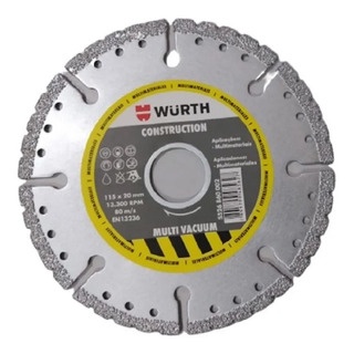 Disco Diamantado de Corte Multi Vacuum Construction 115 x 20mm - Wurth