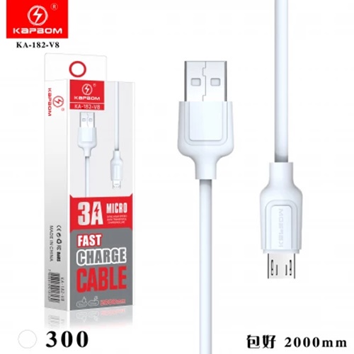 Cabo Micro Usb V8 Android Turbo 3a 2 Metros | Shopee Brasil