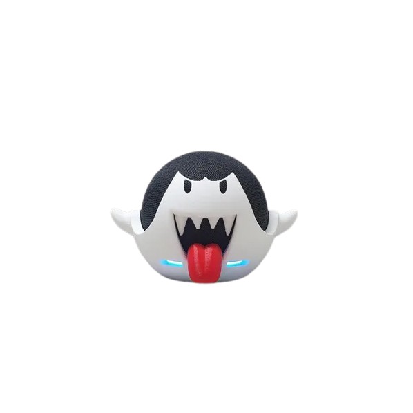 Suporte para Alexa Echo Dot 4 - Modelo Fantasma Super Mario - Impressão 3D
