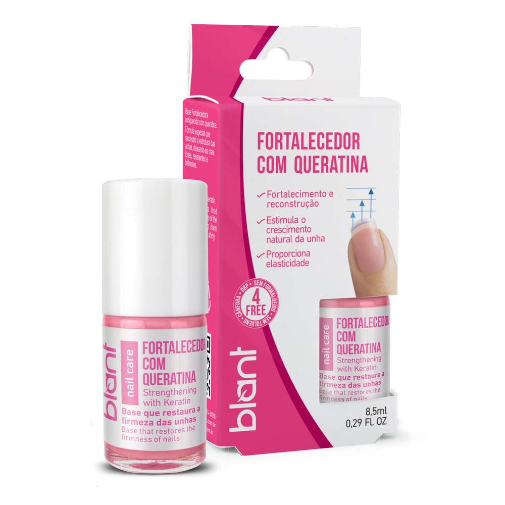 Base Fortalecedora Para Unhas Com Queratina 8,5Ml - Blant