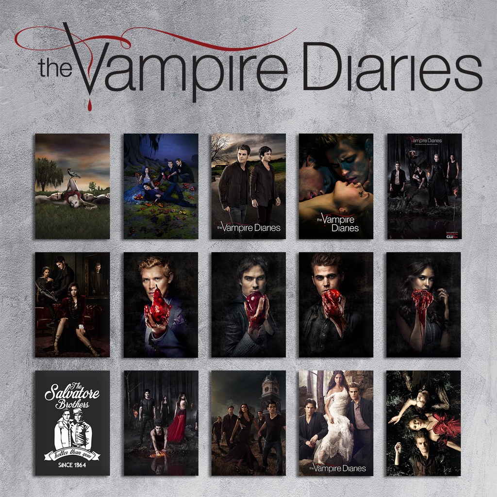 Quadro Decorativo S Rie The Vampire Diaries Di Rios De Um Vampiro Placa Decorativa Em Mdf