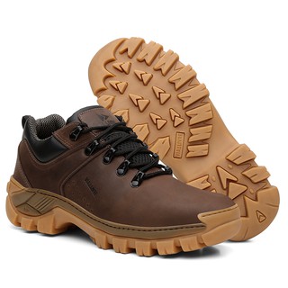 Bota Coturno Adventure Masculino Original couro legítimo Ref S1 Via Livre