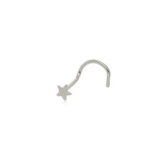 Piercing nostril Lua e estrela aço cirúrgico para nariz