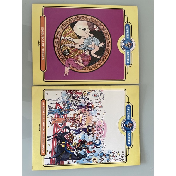 kit raro a turma do sítio em busca de Ulisses e Aladim e a lâmpada maravilhosa revista gibi