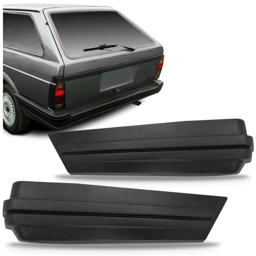 Ponteira Parachoque Traseiro Parati 1984 1985 1986 Cinza em Oferta na Shopee