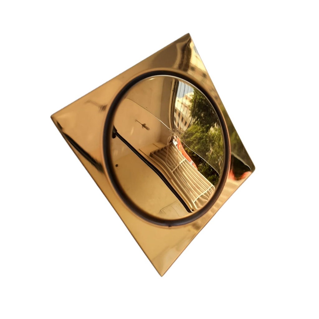 Ralo Click Inteligente Dourado Redondo e Quadrado10x10 Lavabo Banheiro PopUp Veda Cheiro