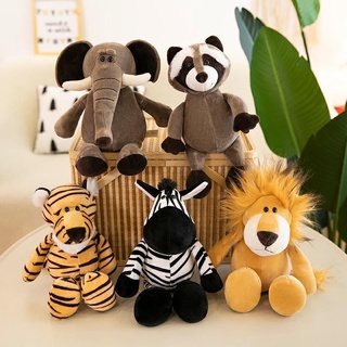 Floresta animal Girafa Elefante Macaco Tigre Leão Boneca De Pelúcia Brinquedo Presente De Aniversário Das Crianças
