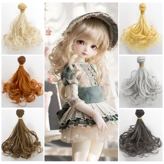 BJD Doll Accessories DIY Peruca De Rolo De Pêra Com Fivela Interna Brinquedos SD