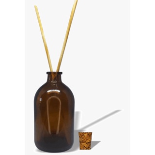 10 Difusor Aromatizador de vidro âmbar(vazio) 100ml c varetas e rolha em Oferta na Shopee