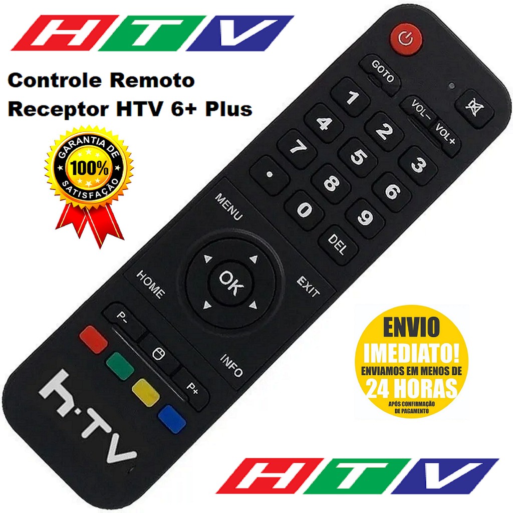 Controle Remoto Receptor HTV BOX 6+ Plus - Envio Imediato | Shopee Brasil