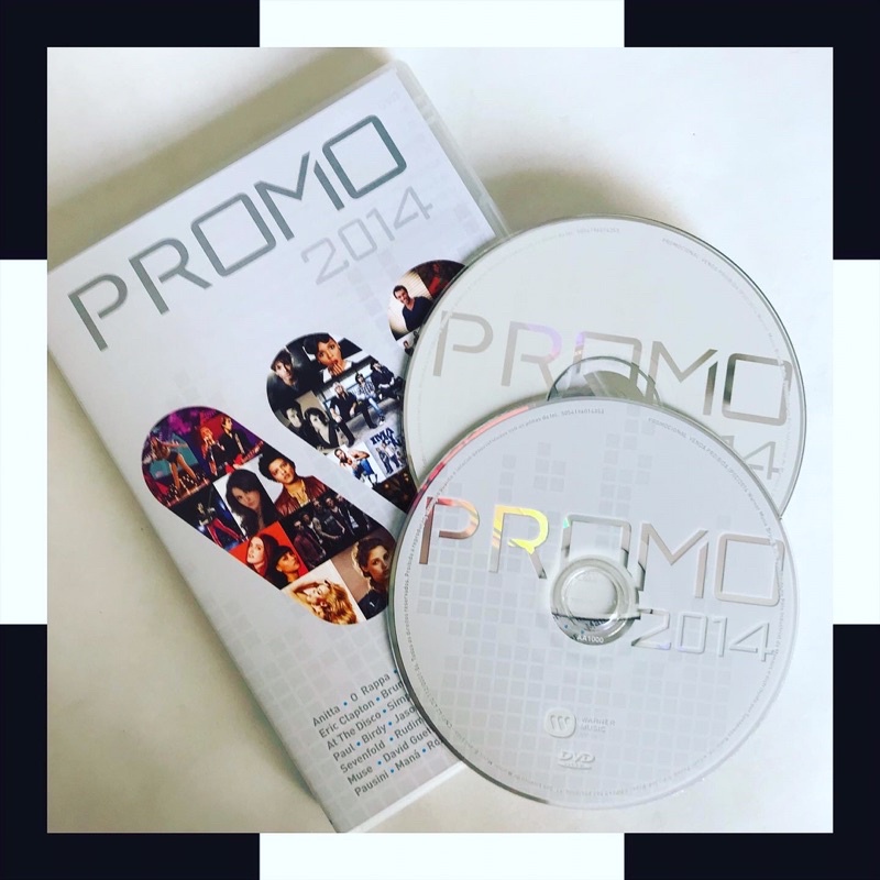 DVD + CD RARO PROMO WARNER MUSIC 2014 - Anitta, Ludmilla, Cher, O Rappa, Bruno Mars, Icona Pop, Laura Pausini, Kylie Minogue, Sean Paul, Maná, Tina Turner, Roxette, Led Zeppelin, Coldplay)