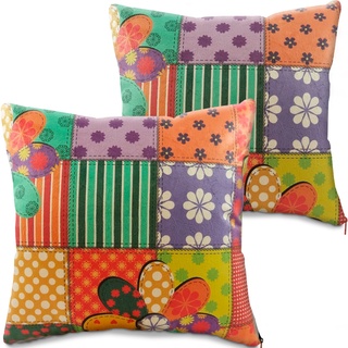 Kit 4 Peças Capa Refil Almofada Decorativa Suede Com Ziper 45x45 BF Colchões