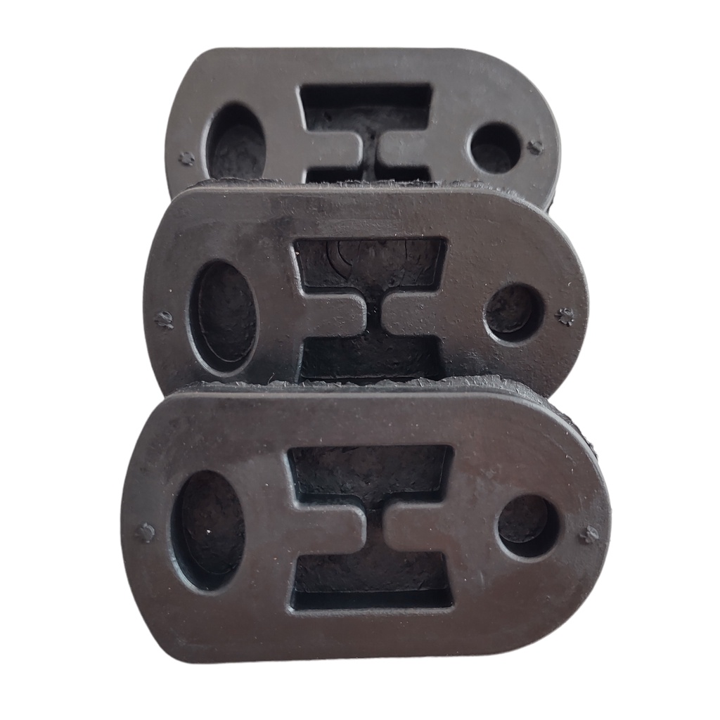 Borracha Coxim Escapamento Peugeot 206 Kit 3 Peças