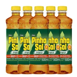 Kit Desinfetante Pinho Sol Original 500ml com 5 unidades