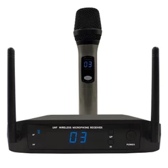 Microfone Sem Fio Leson Ls906 Multifrequencias Uhf Cardioide