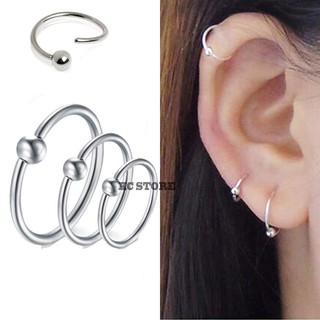 KIT 3 Piercing masculino feminino em aço inox não escurece mini argola márcia fino fininho para nariz boca orelha