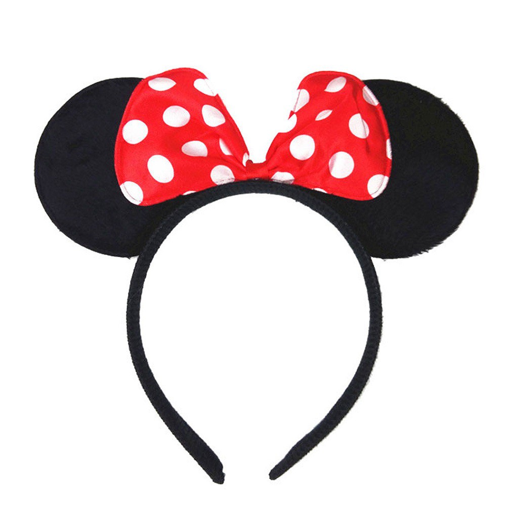 TIARA ORELHA MINNIE VERMELHA ROSA INFANTIL em Oferta na Shopee