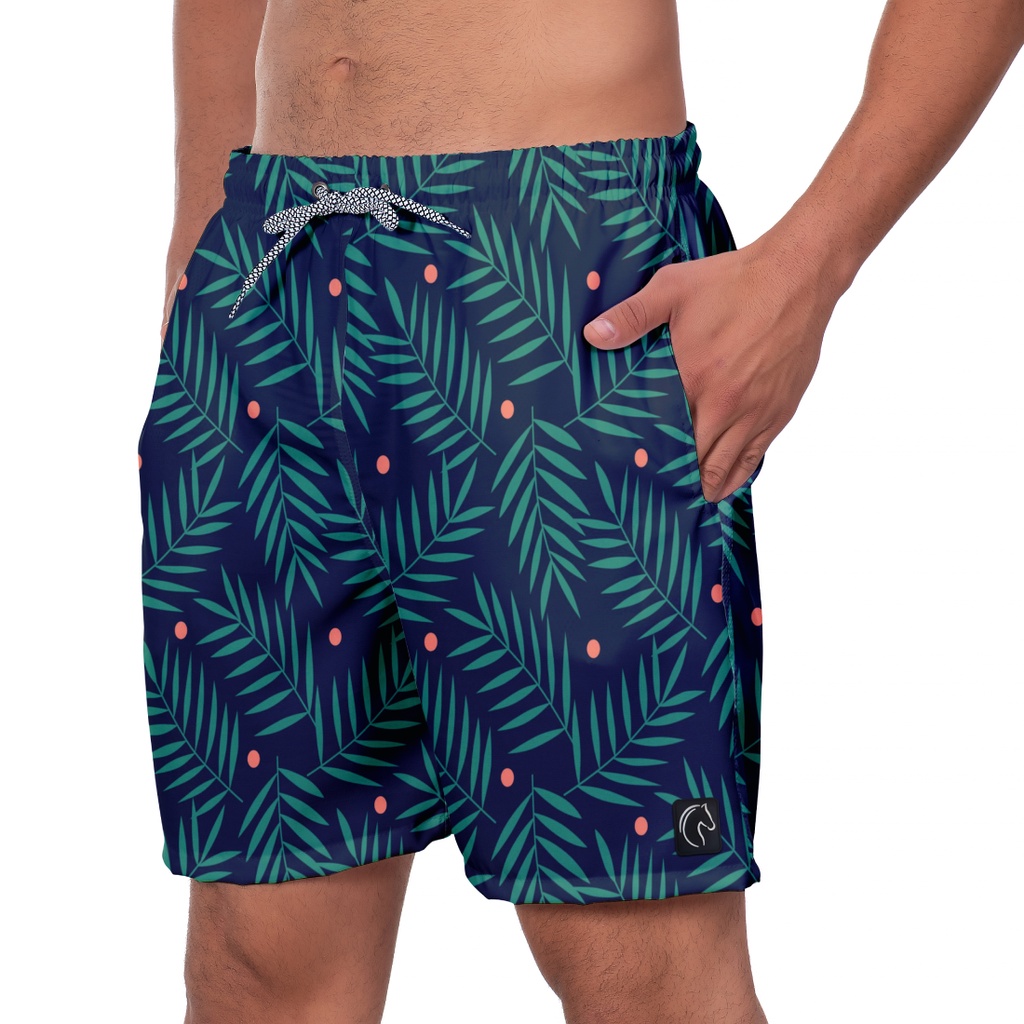 Short Masculino Estampa Floral Bermuda Masculina Premium Leve Moda Praia Casual Durável Seca Rápido