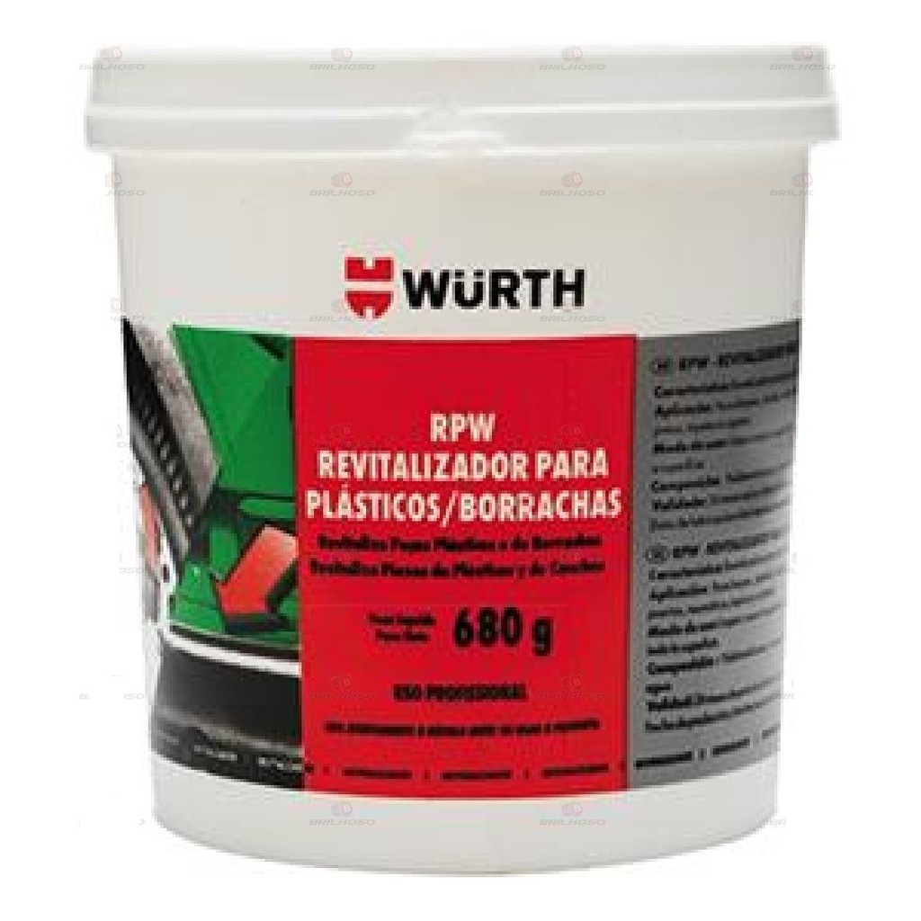 2 Revitalizador De Plásticos E Borrachas Rpw Wurth 680g