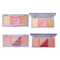 Paleta de Blush e Iluminador Ruby Rose Feels Mood Hb7529