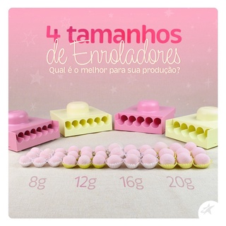 Enrolador De Brigadeiro Beijinho Placa Boleadora De Doces Bluestar Cortador Docinhos De 8g, 12g, 16g ou 20g Blue Star