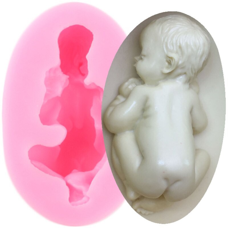 3D Bebê Forma Molde De Silicone Chocolate Açúcar fondant Bolo Que Decora Ferramenta