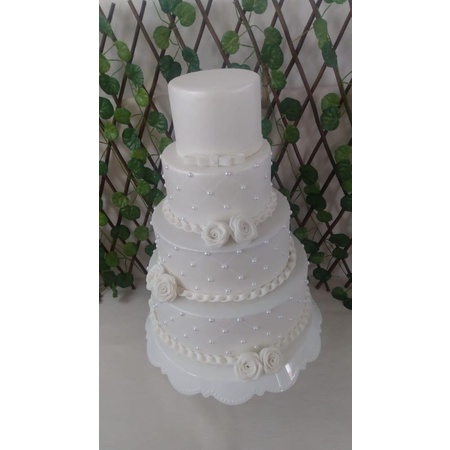 Bolo casamento fake em Oferta na Shopee