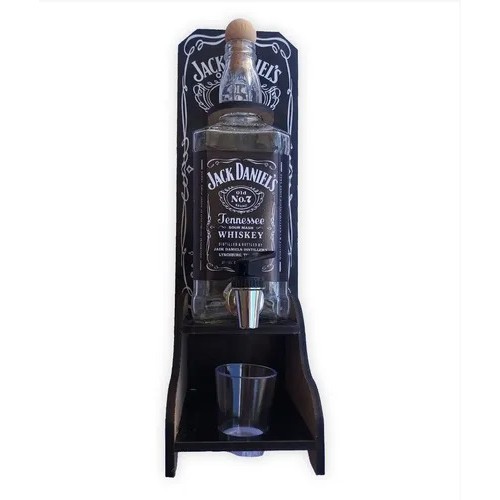 Pingometro Artesanal De Mesa E Parede Garrafa Jack Daniels