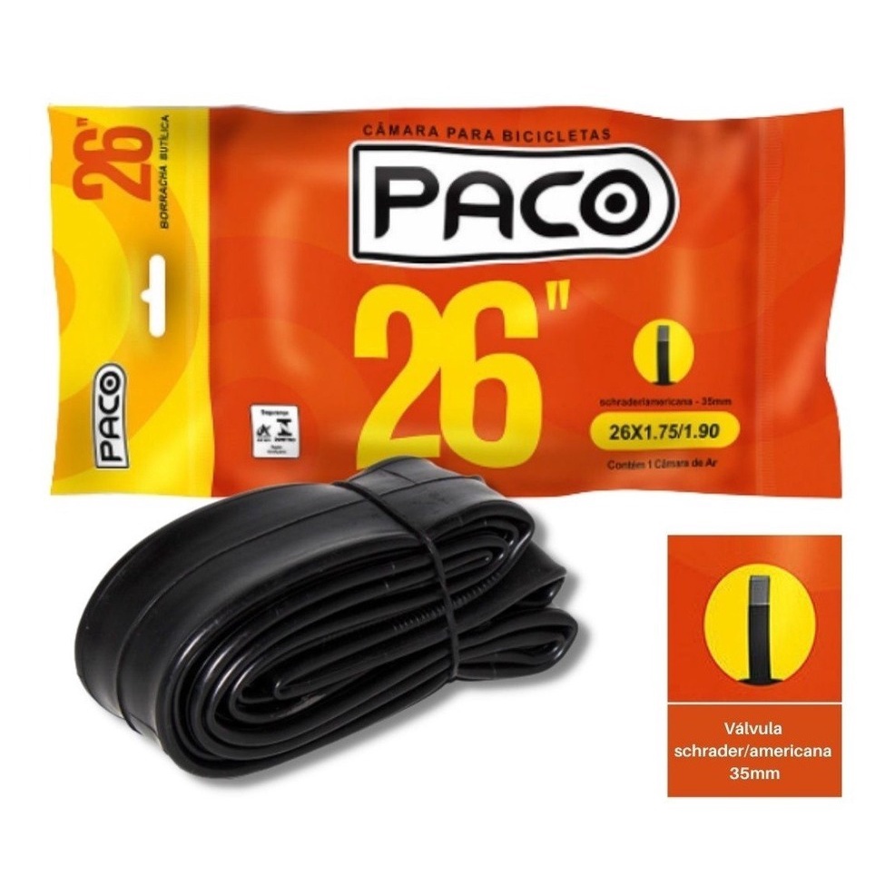 Câmara De Ar Paco Prime Aro 26x1.75/1.90 Oferta PROMO! em Oferta na Shopee