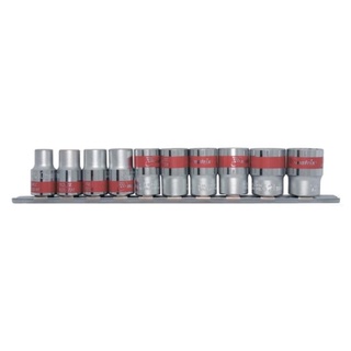 Jogo de Soquete Estriado Encaixe 1/2 POL de 10 à 22 MM com 10 Peças MTX em Oferta na Shopee