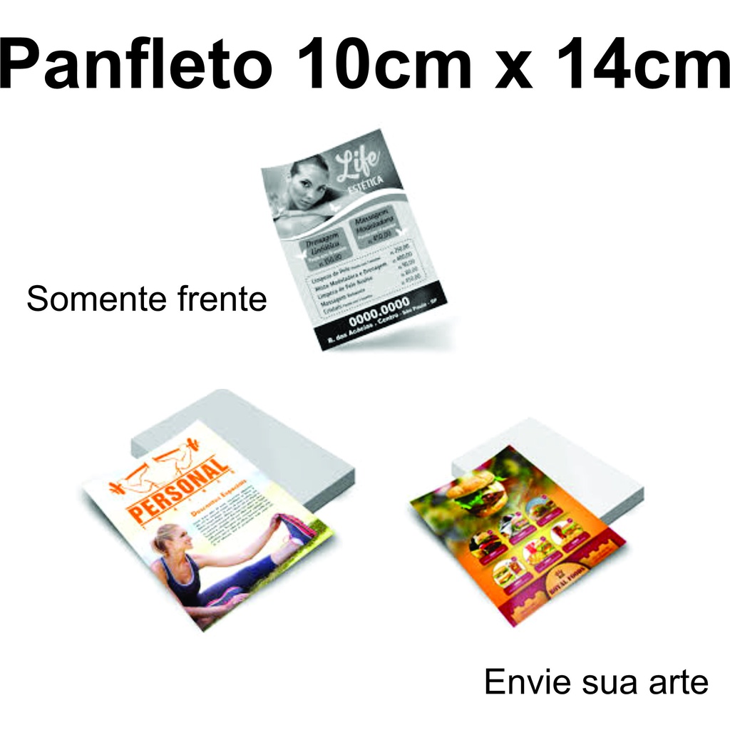 1000 Folderpanfletoflyer Em Papel Sulfite 75gr Shopee Brasil 0975