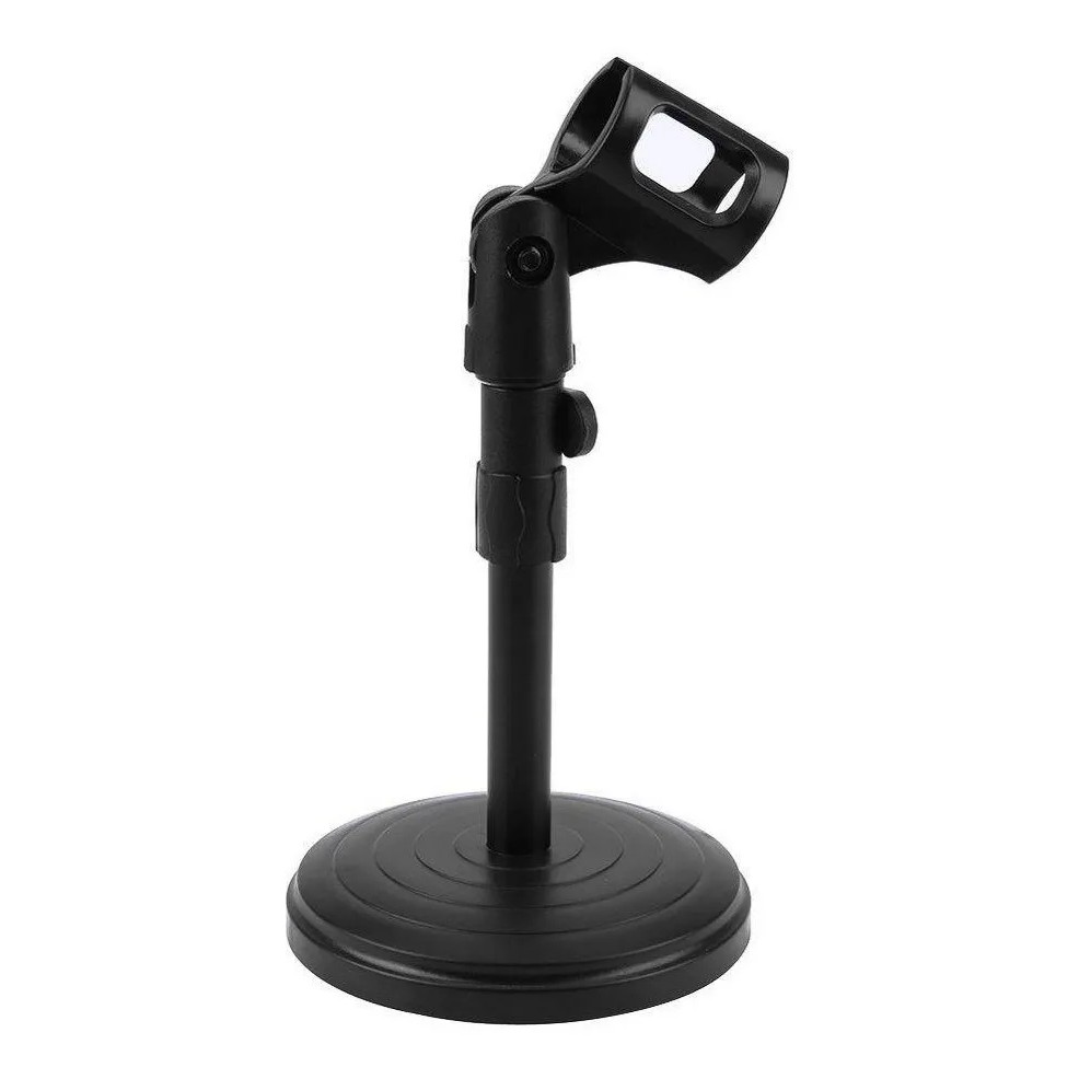 Detalhes do Suporte De Mesa Microfone Mini Pedestal Tripé Studio Rádio Podcast Gravação voz Youtuber