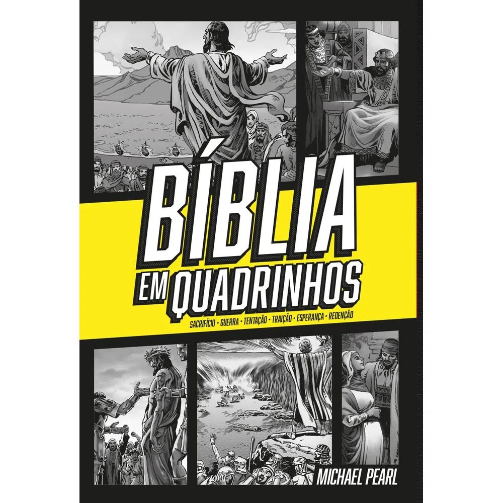 Bíblia Ação Em Quadrinhos | Capa Dura | Amarela